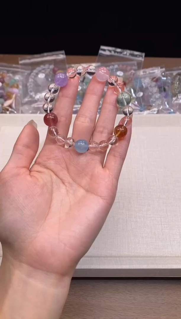 未镶嵌手链水晶万嘉水晶 发一件 序号：237