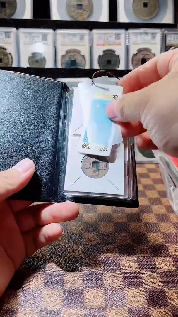 铜A703闻德朱砂宋钱12枚册24+(风)