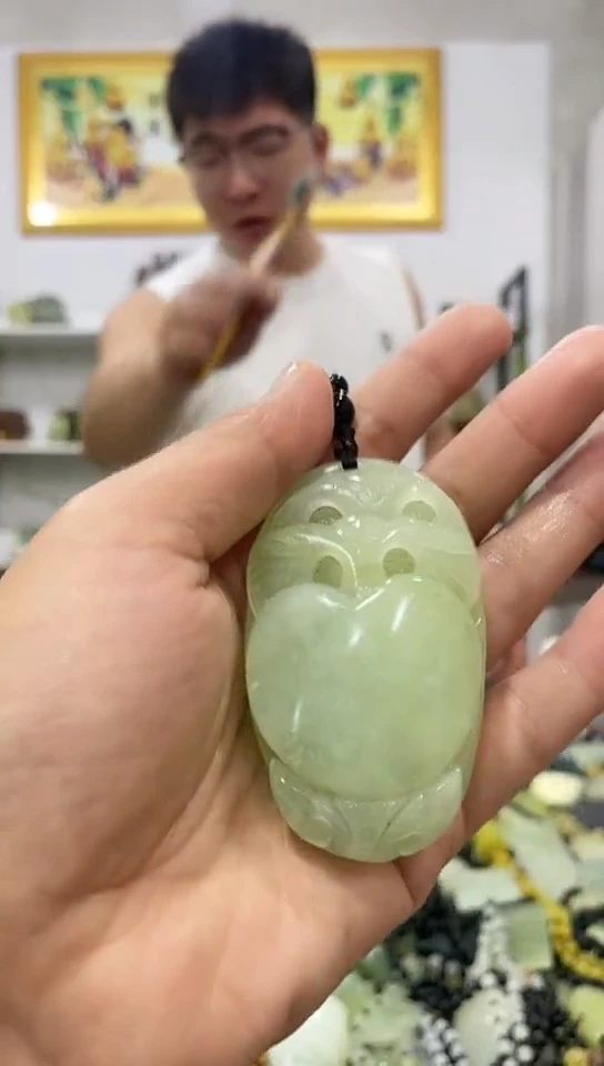 岫玉未镶嵌手把