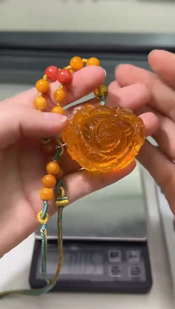 裸石琥珀未镶嵌琥珀蜜蜡吊坠