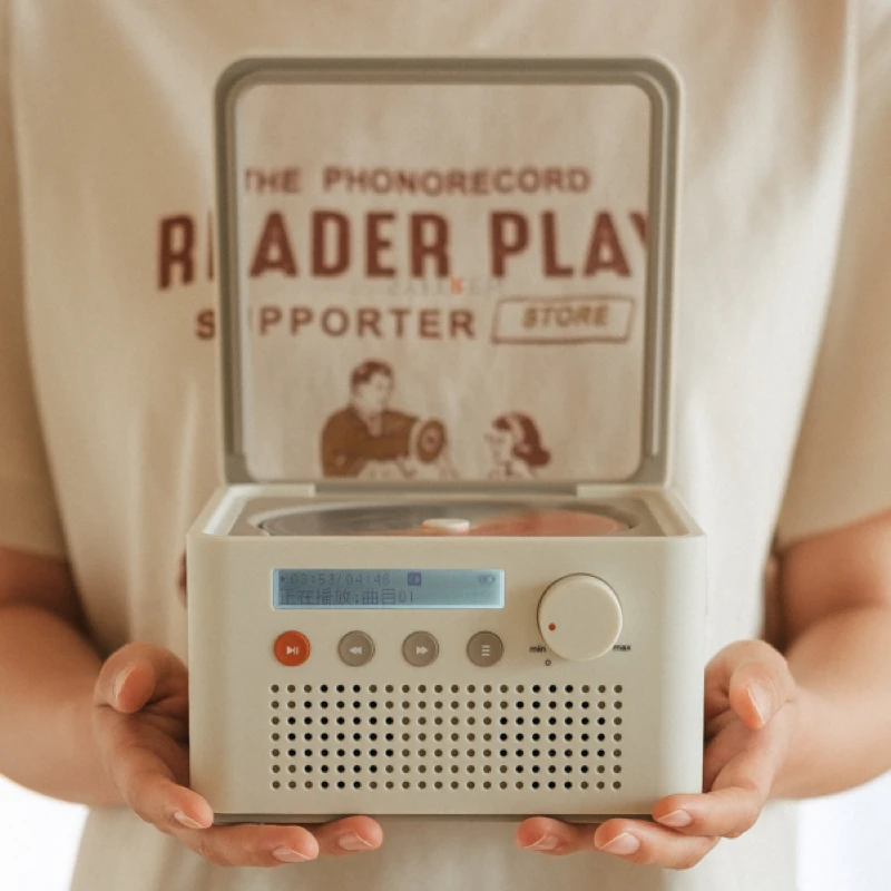 赛塔林（syitren）R200cd播放器复古双向蓝牙独立音响CD机节日礼物