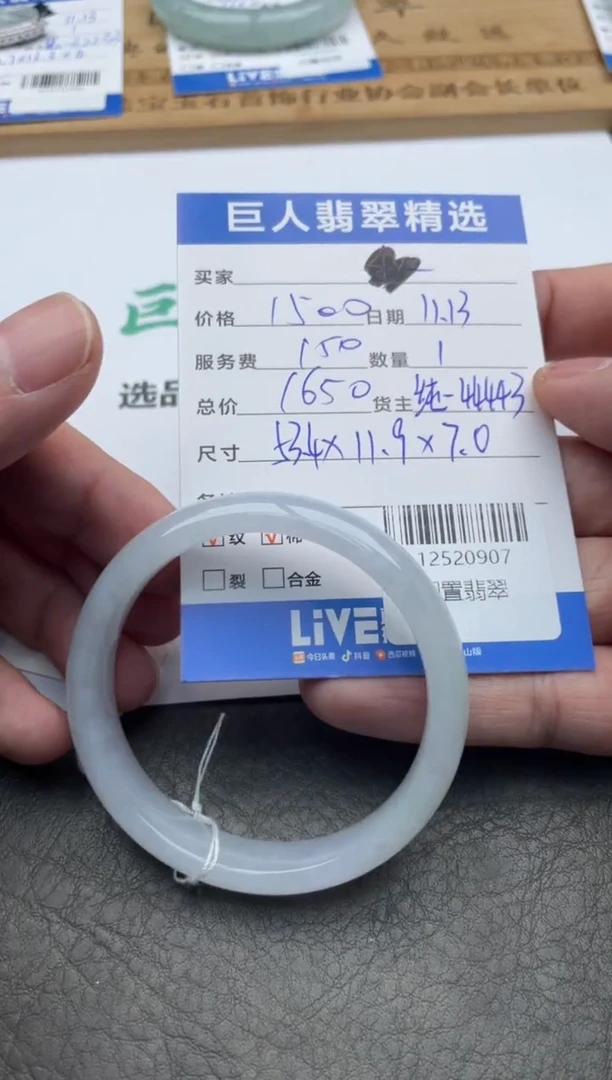 颈饰未镶嵌翡翠手镯多人-12520907