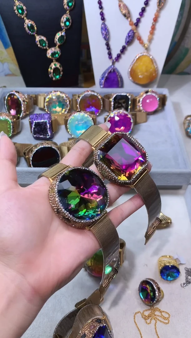 铜合金大理石炫彩腕带