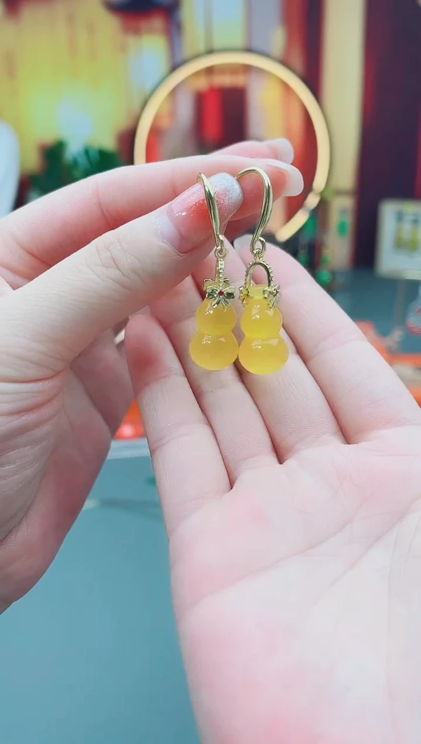 未镶嵌耳钉玛瑙/玉髓333