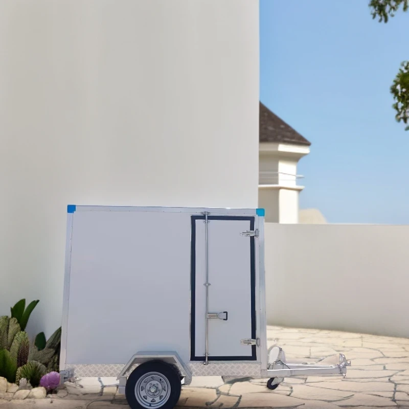 联堡移动拖挂冷藏车保鲜冷藏冷冻可移动冷库一体机拖车加冷库商用