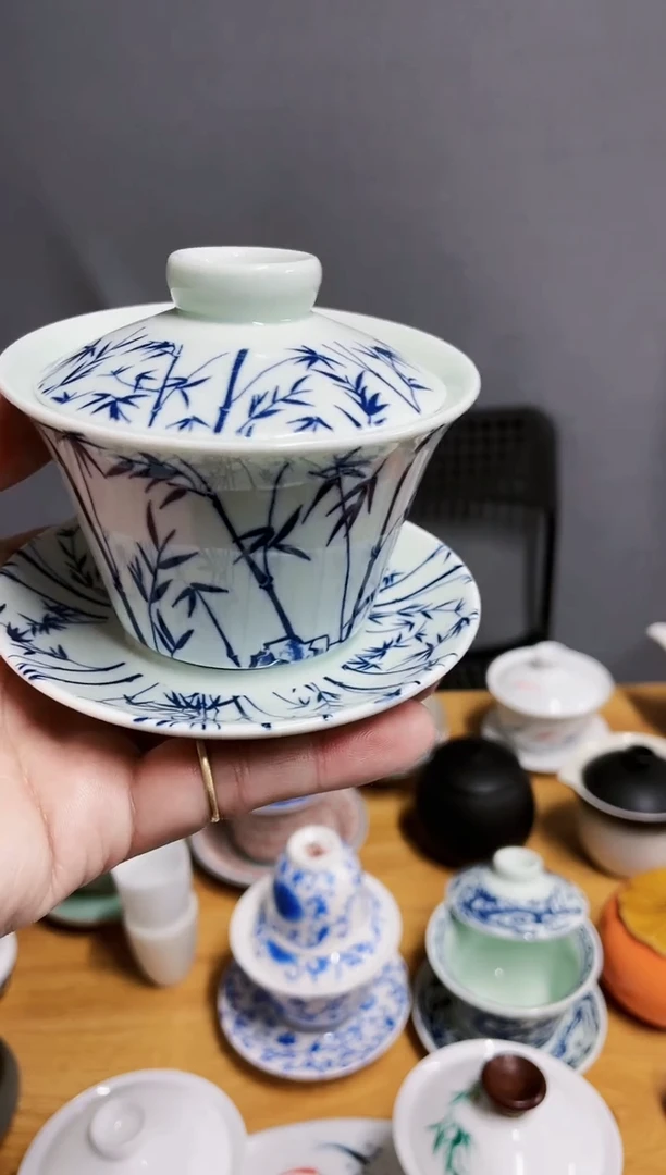 【闪购商品】【瓷心匠物】直播间福利竹盖碗晓婷