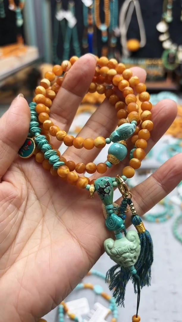 【闪购商品】琥珀颈饰未镶嵌项链