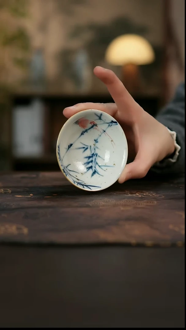 景德镇陶瓷杯碗柴烧多人