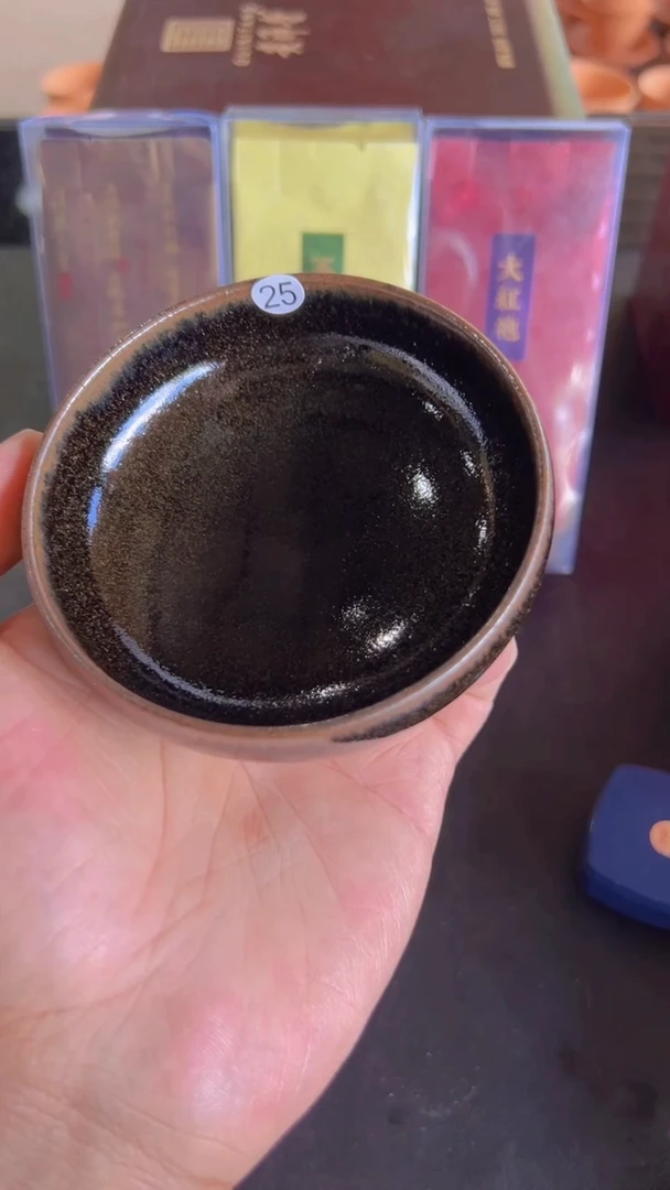 茶盏25柴烧建盏主人杯