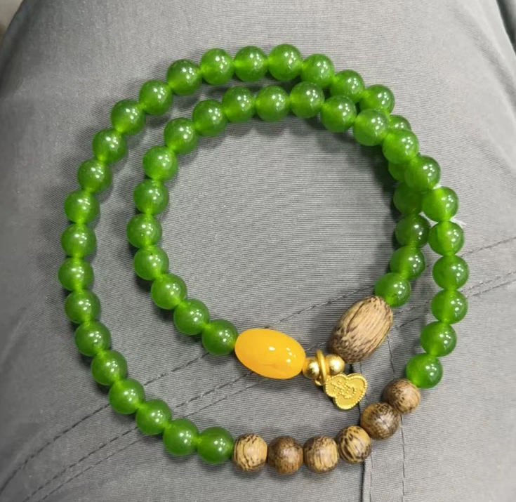 碧绿沉香双圈0.6-无礼盒-@@YS1869