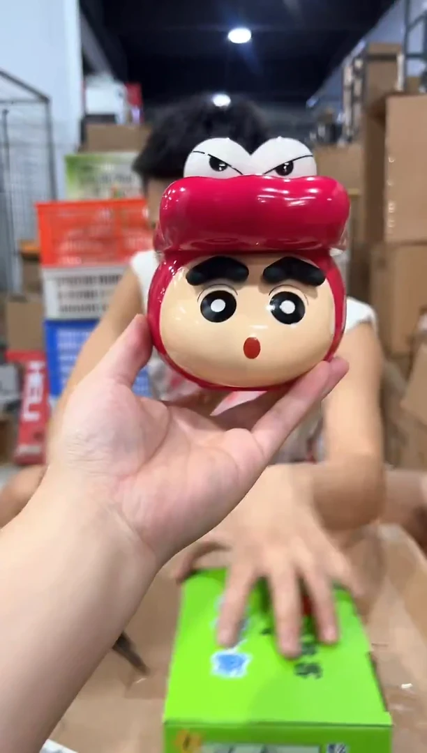 瓷片原盒变色小新鳄鱼带盖杯