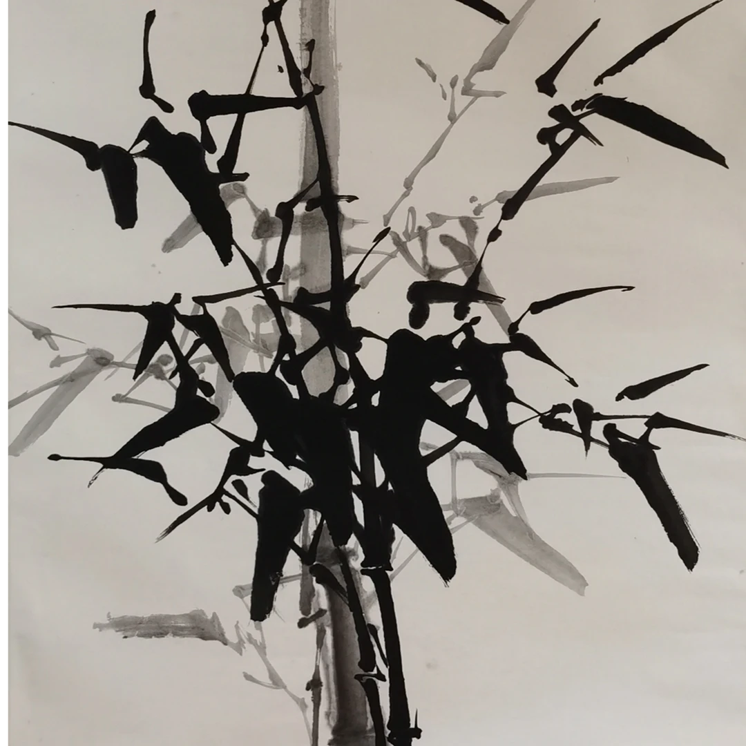 【辽拍】V250709-2-771《竹子》（8.7平尺）纸本镜片 lj1208