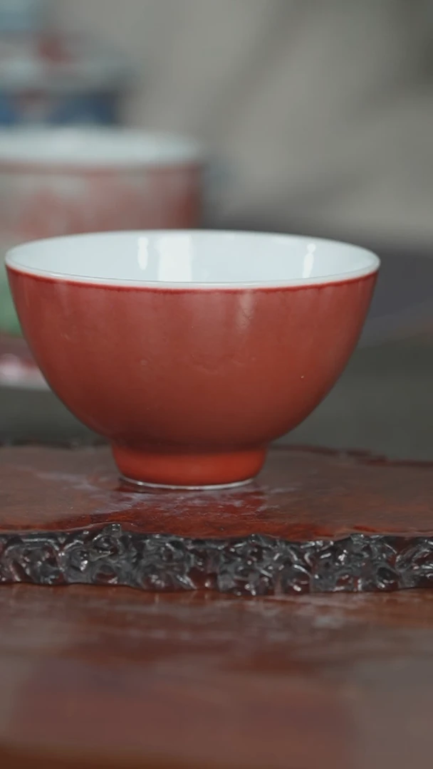 【闪购商品】润翠堂豇豆红大鸡心杯022