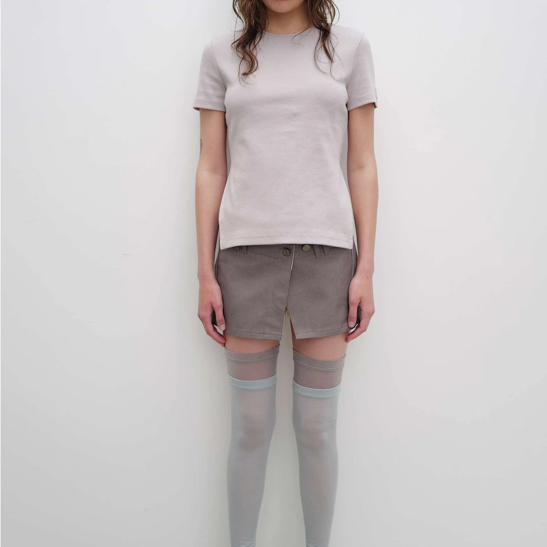 OPEN YY 25PS 设计师品牌「output」可拆卸迷你短裙裤