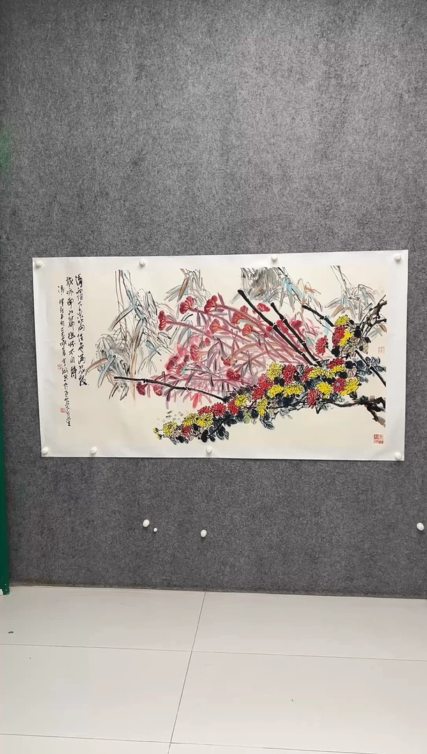 国画李纲-16平尺-国画作品-金