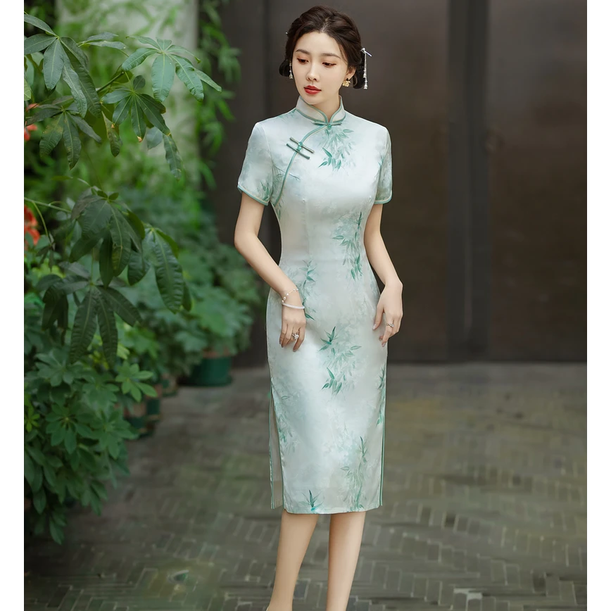 2025新款 中国风旗袍重工缝制短款复古民国风 3175