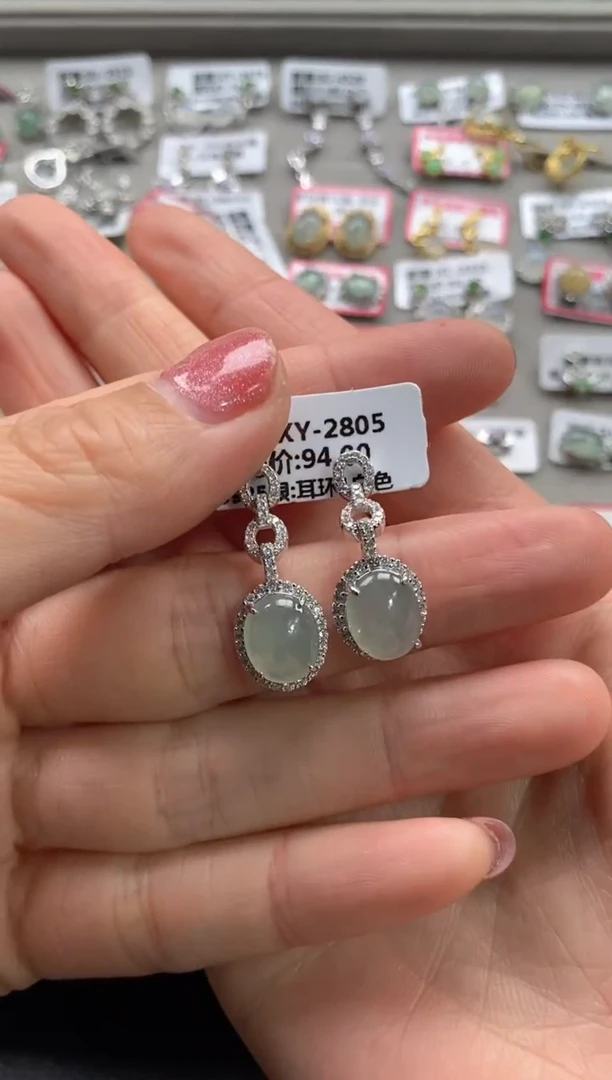 【闪购商品】翡翠戒指银S925镶嵌1111111111     2