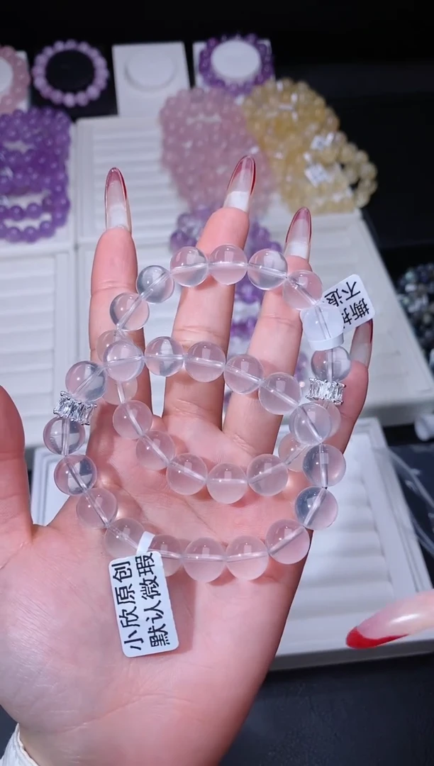 【闪购商品】水晶手链未镶嵌213.84奶白晶手串