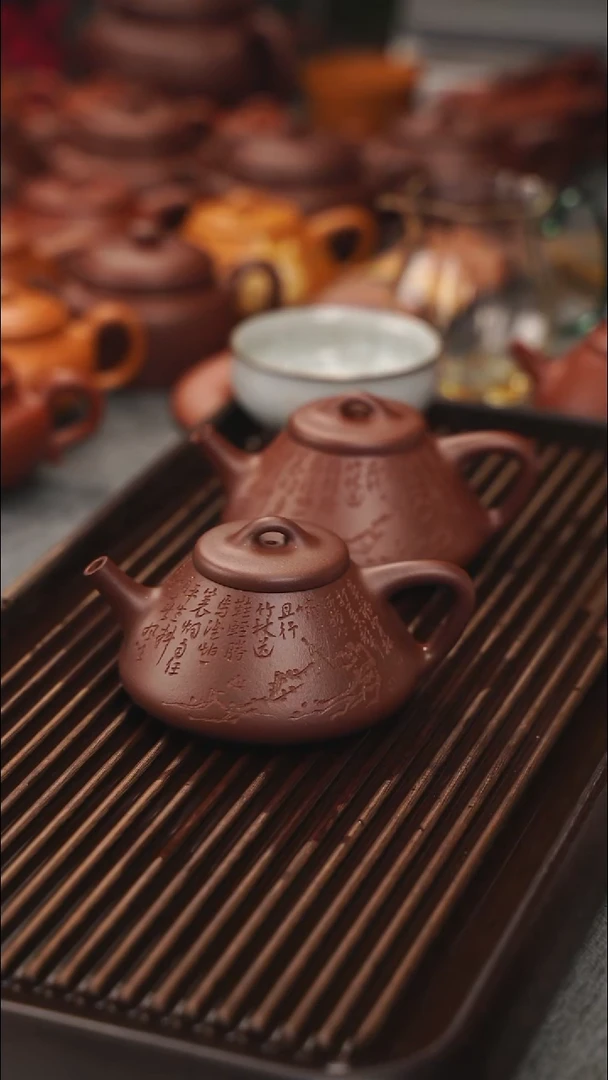 茶壶紫砂微瑕定风波子冶四底