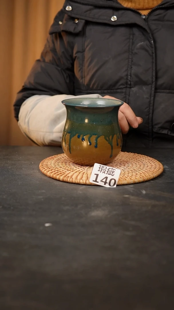 【闪购商品】瓷片140泥泥手工花盆口9