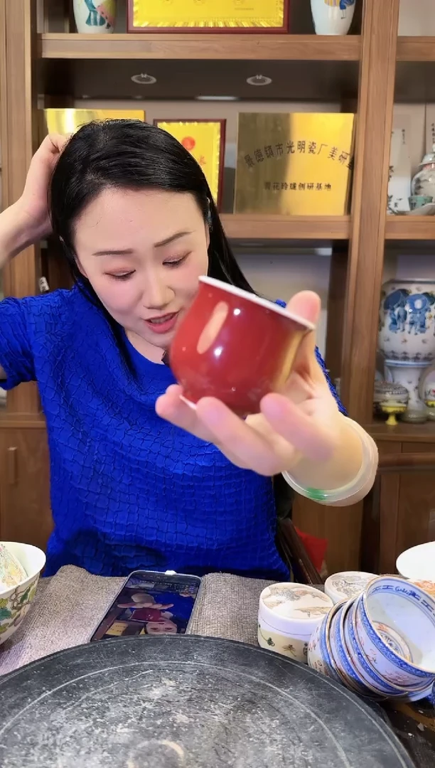 摆件A493景德镇制陶瓷一件