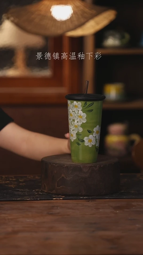 陶瓷景德镇高温釉下手绘陶瓷107