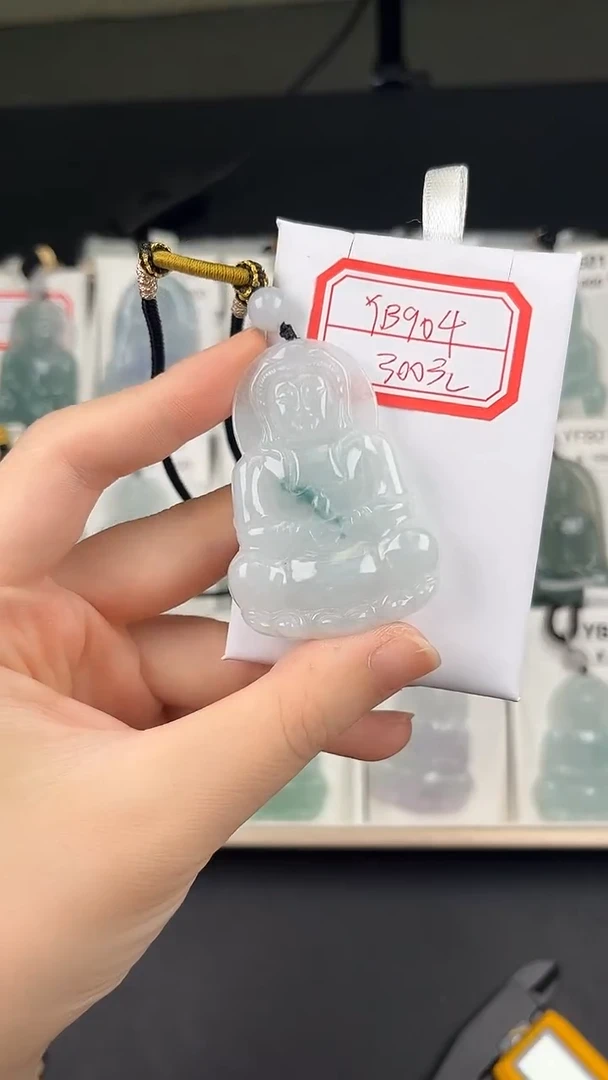 翡翠未镶嵌颈饰YB904观音