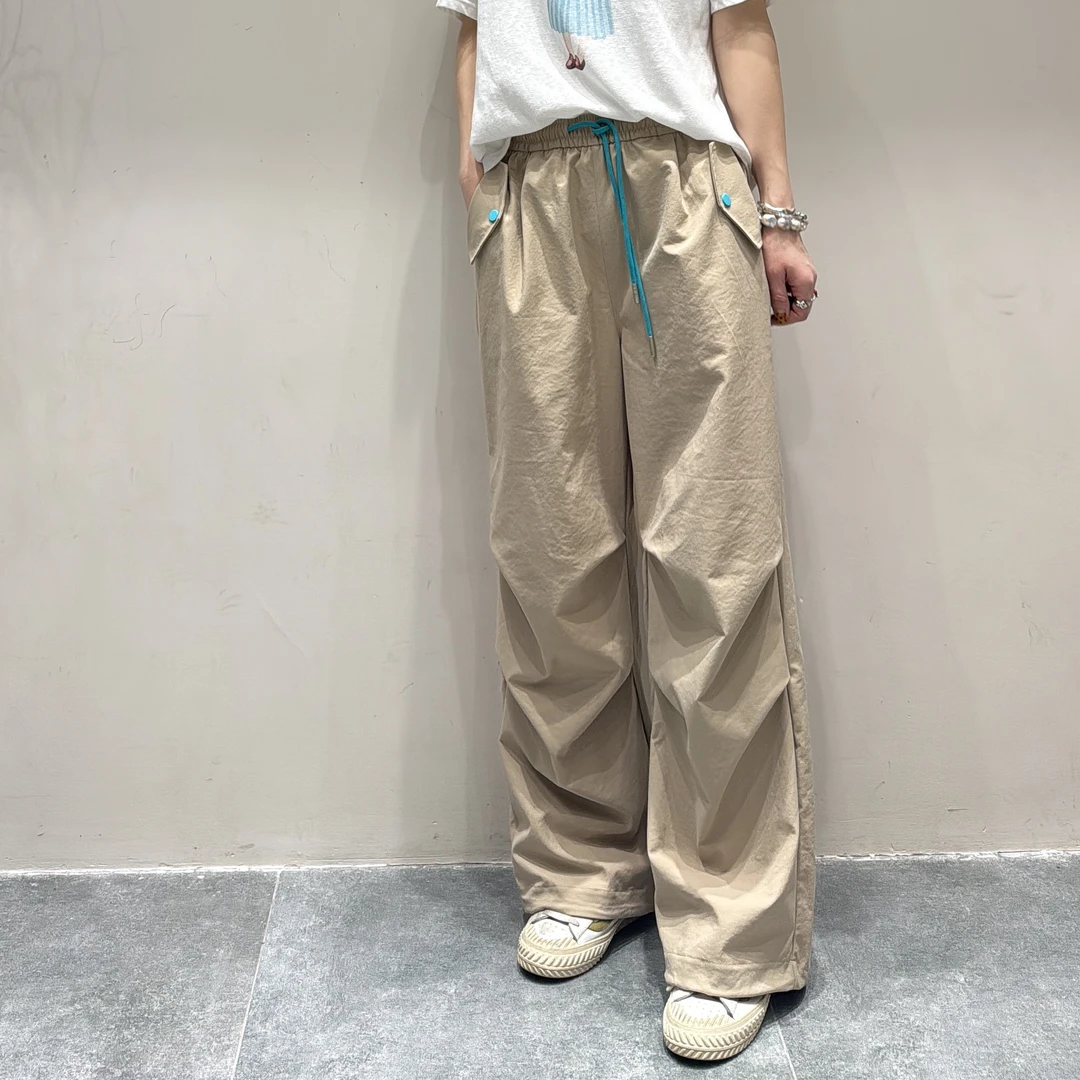 喜悦出品｜溯溪｜臀部立体剪裁工装裤阔腿可收口