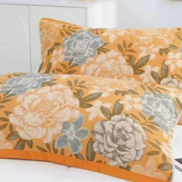 月季花开52*78纱布舒适柔软枕巾