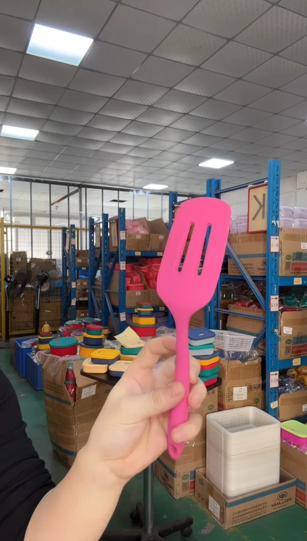 硅胶玫红色-迷你漏铲