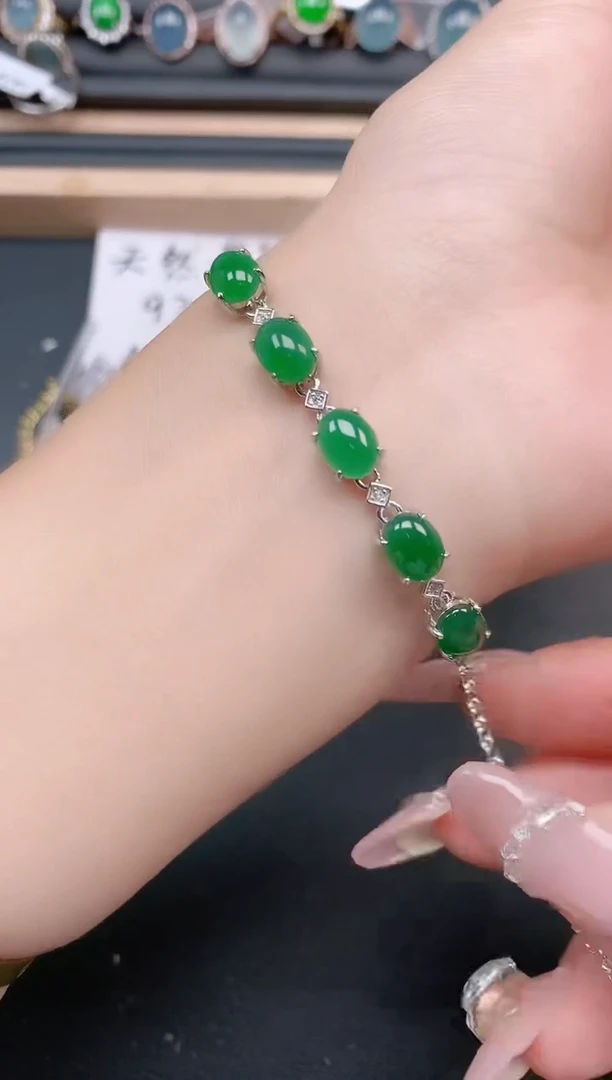 银S925镶嵌戒指翡翠11111