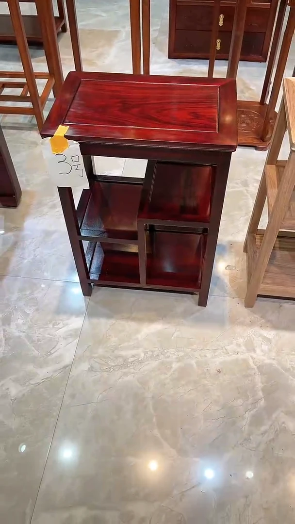 黑酸枝木类成套家具置物架45*30*65