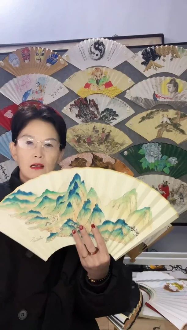 扇子九五寸十八方玉竹折扇