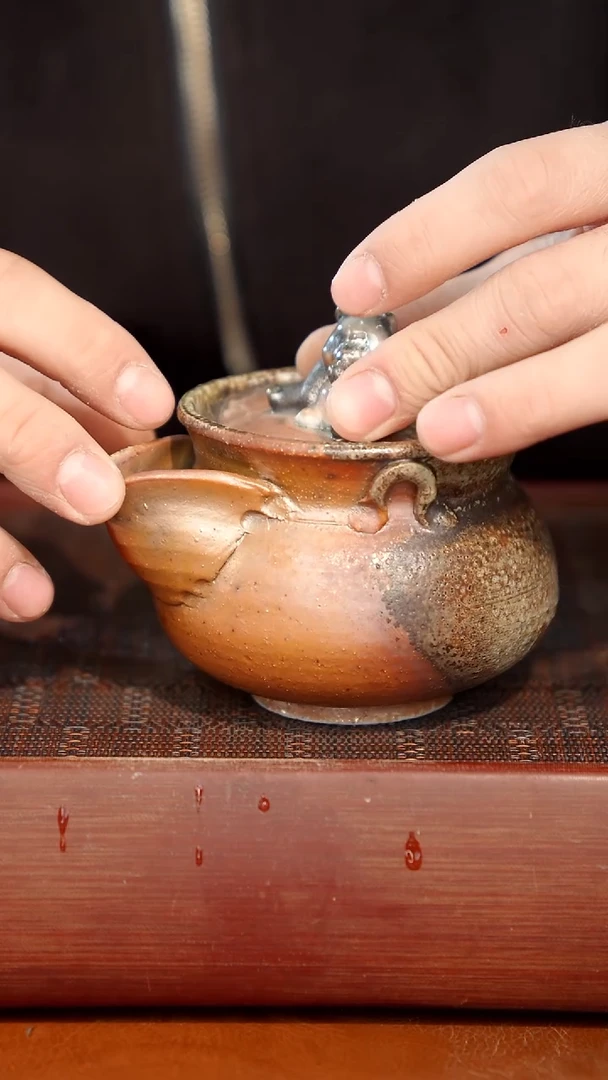 陶瓷奢瓷/瑞寅柴烧茶器（宝瓶）165瑕疵