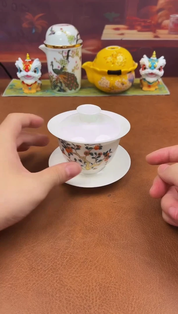 陶瓷茶具摆件旅行套组