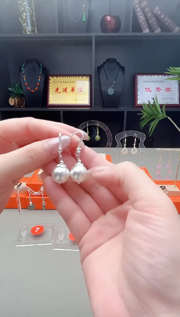 耳饰拼合珍珠（马贝珠）未镶嵌239