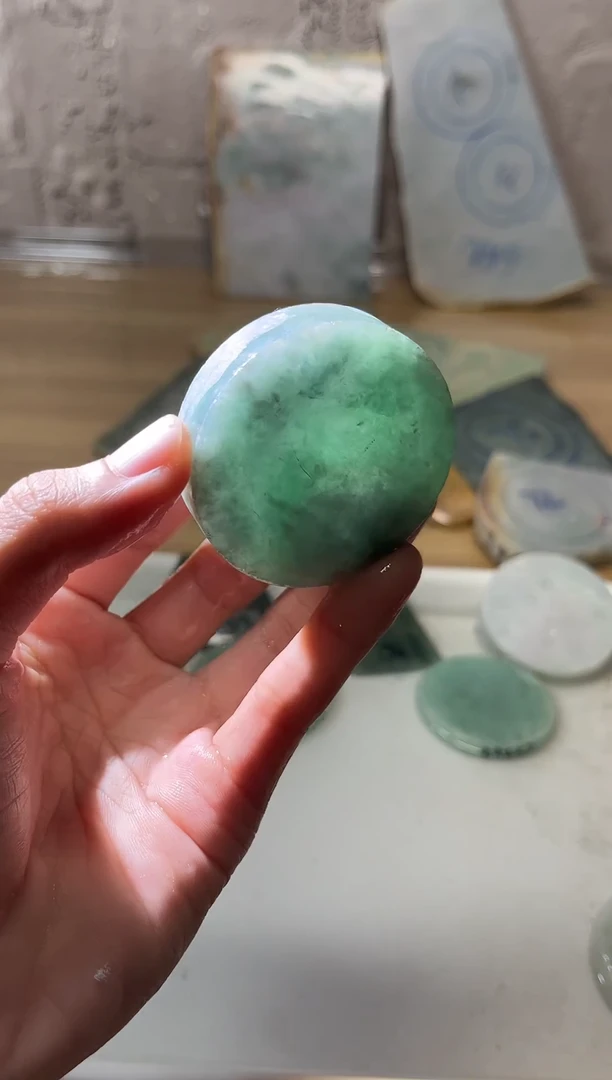 裸石翡翠翡翠a货正品玉石南陈037