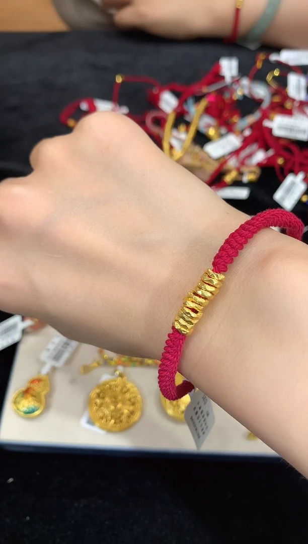 定制足金手饰盘缠手绳（10片）LQ 010