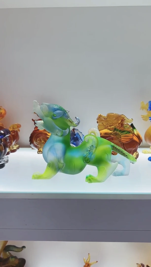 手工艺品琉璃石*鱼古法琉璃貔貅