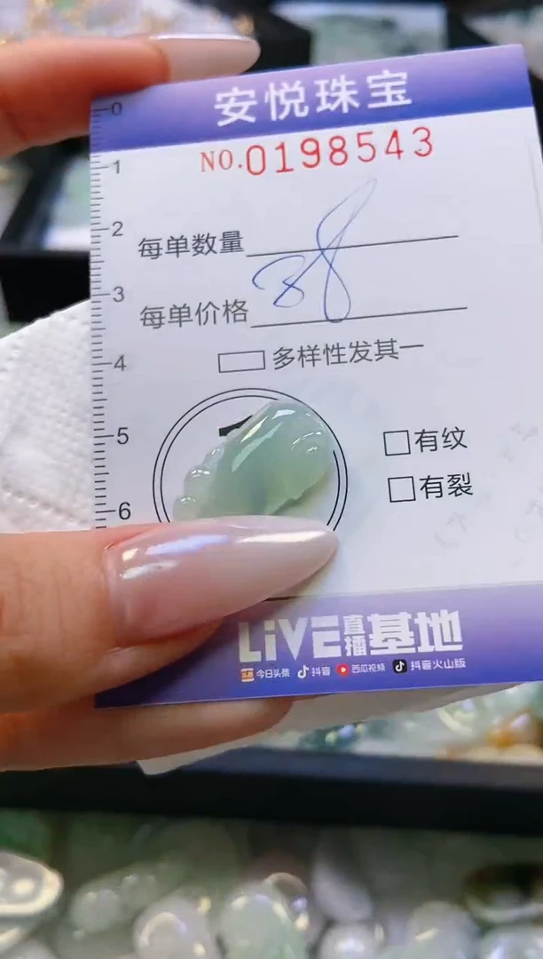 翡翠挂件未镶嵌闪购0198543