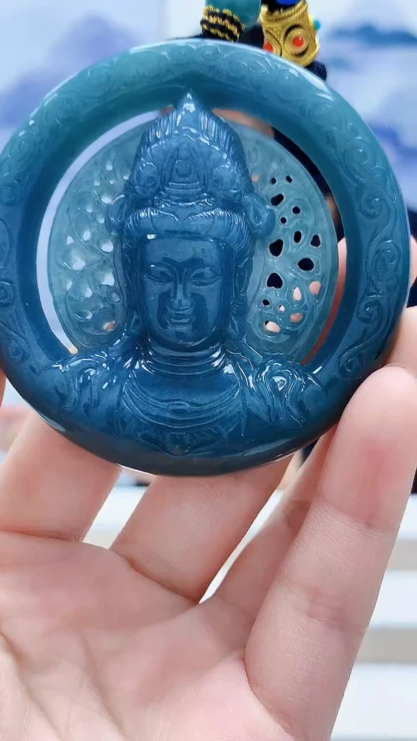 未镶嵌定制翡翠4831lr-毛货挂件13