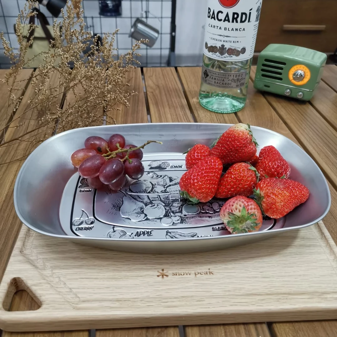 【OYUM 铁盘 】3个马口铁盘高性价比家用创意韩式网红日式