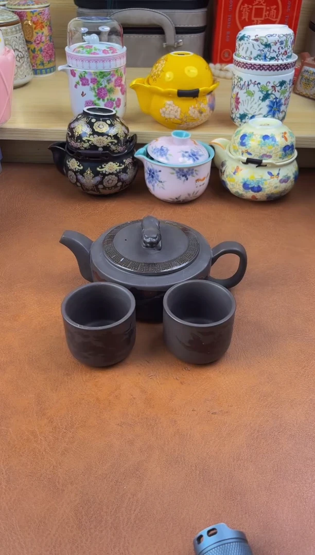 陶陶瓷茶具摆件旅行套组