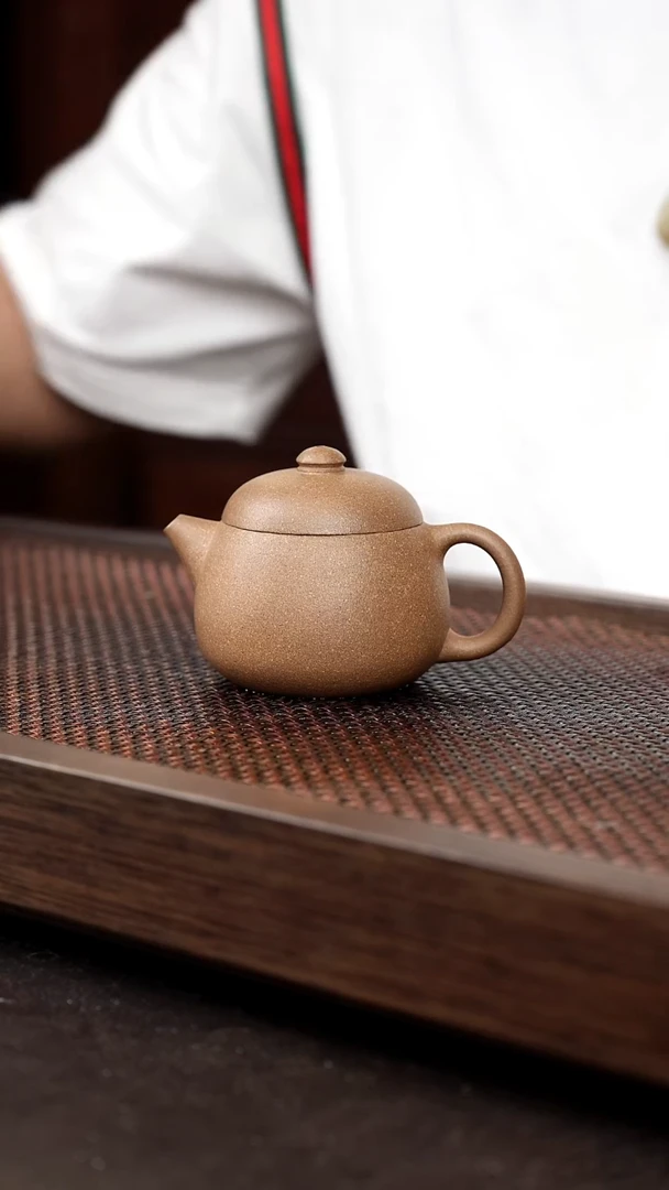 茶壶紫砂芝麻绿宽口文旦