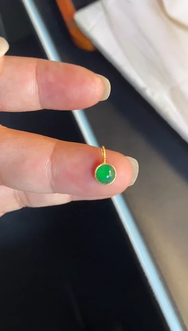 吊坠(不含链)银S925镶嵌翡翠1