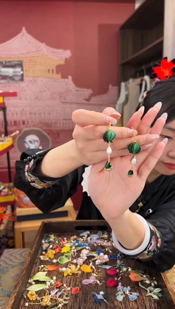 【闪购商品】刺绣苏绣世家非遗手工（耳环）