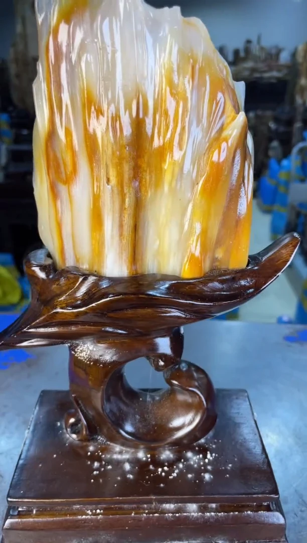 未镶嵌摆件硅化玉22