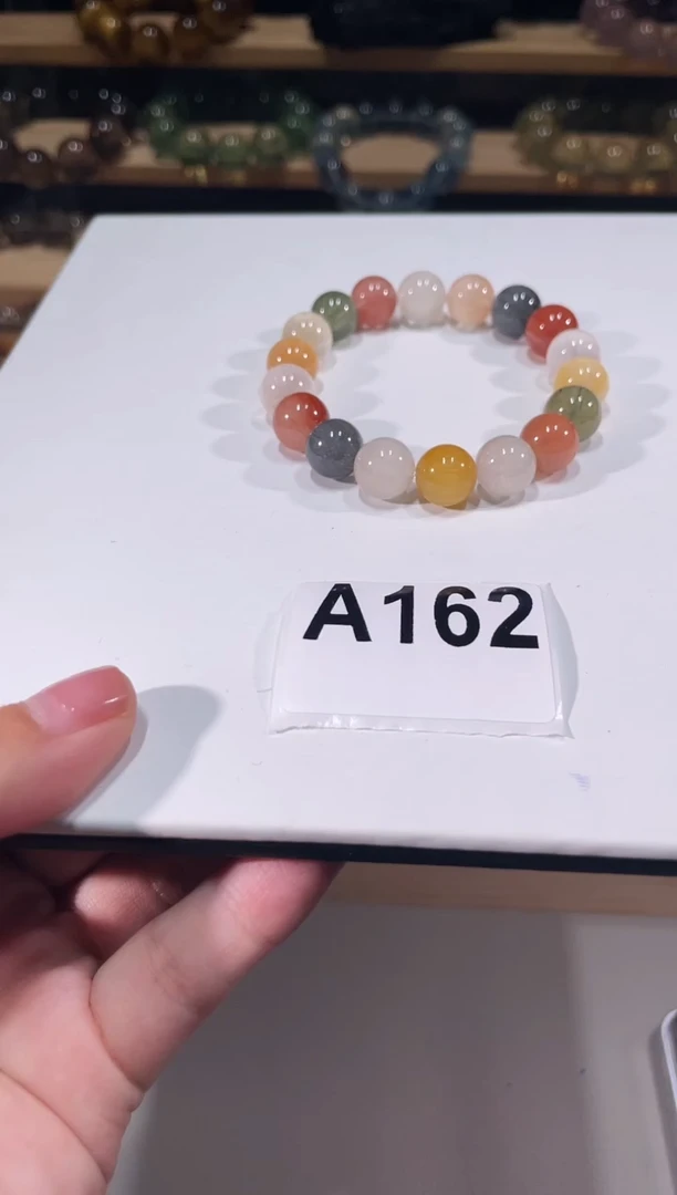 未镶嵌手链水晶A162 彩兔毛