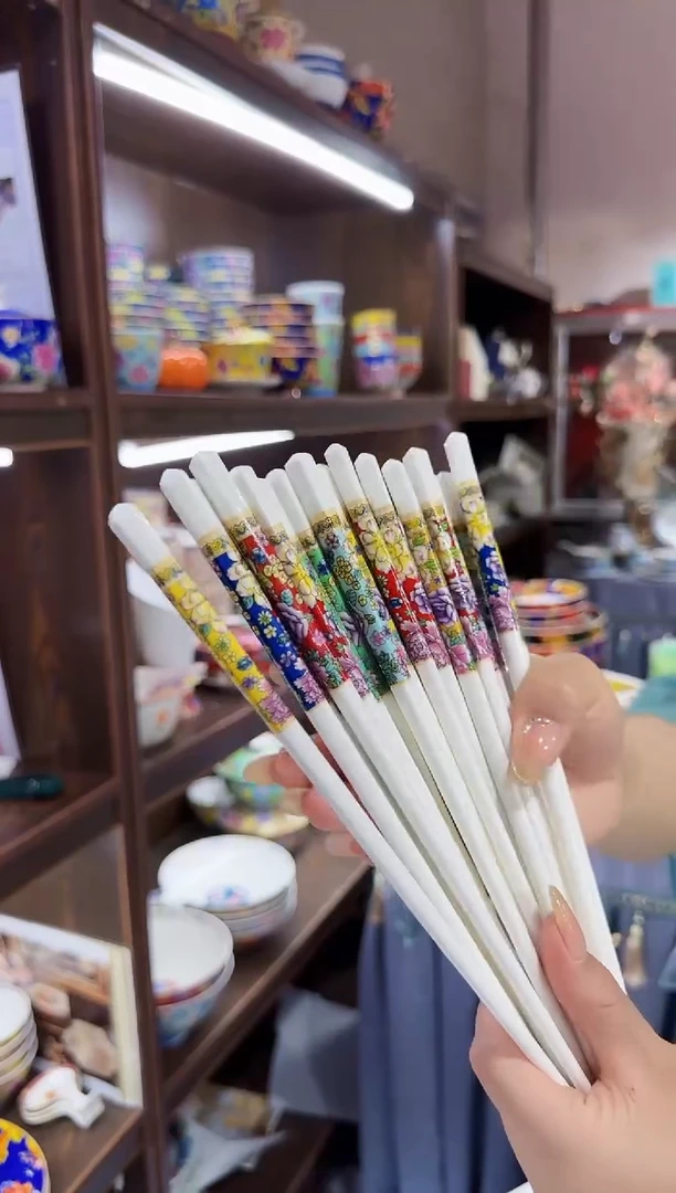 珐琅筷子10双景德镇餐具
