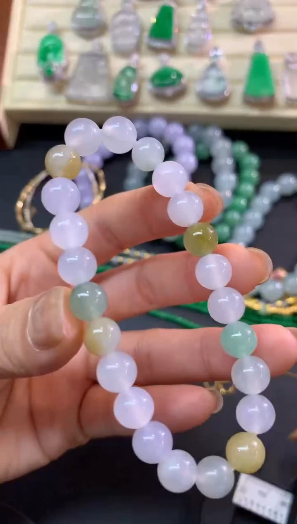 未镶嵌手串翡翠手串1750+85